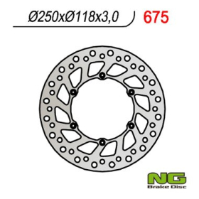 NG BRAKES Front Fixed Brake Disc 250mm Suzuki / Yamaha 125-400cc 89-20