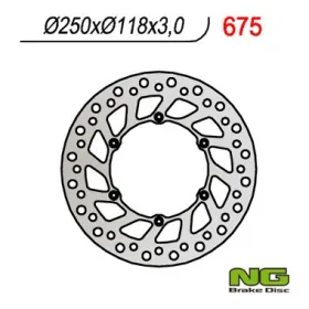NG BRAKES Priekinis fiksuotas stabdžių diskas 250mm Suzuki / Yamaha 125-400cc 89-20