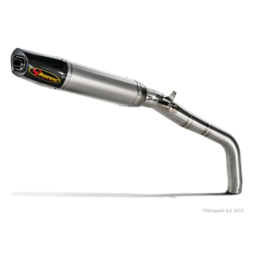 AKRAPOVIC Slip-On Line Muffler Titanium / Carbon Fiber Honda CBR 600RR 07-08