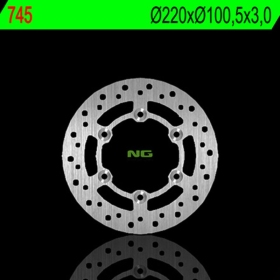 NG BRAKES 745 Front Round Fixed Brake Disc SUZUKI RM / YAMAHA YZ 80-85 93-23