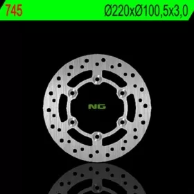 NG BRAKES 745 Front Round Fixed Brake Disc SUZUKI RM / YAMAHA YZ 80-85 93-23