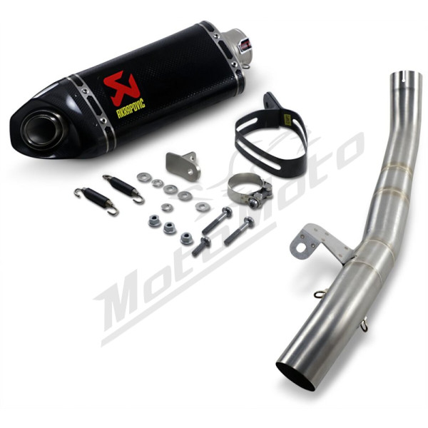 AKRAPOVIC Slip-On Line Muffler Carbon Fiber Triumph Street Triple 765 17-23