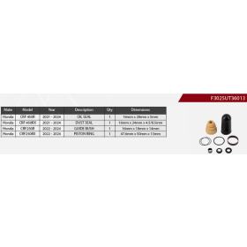 SHOWA Rear Shock Absorber Repair Kit Honda CRF 250-450cc 21-24