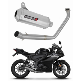 Yamaha YZF R125 2019-2020 Dominator Full Exhaust System Collector Silencer OV G2 + dB killer