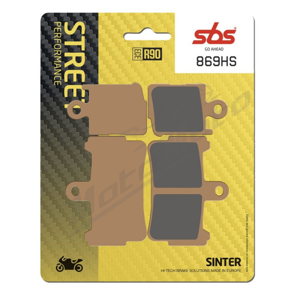 SBS HS Street Excel 869HS Sintered Front Brake Pads Honda VFR 1200cc 10-16