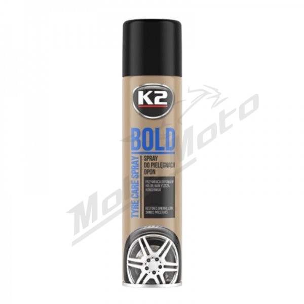 ALBURNUS Padangų juodiklis K2 BOLD 600ml. purškiamas