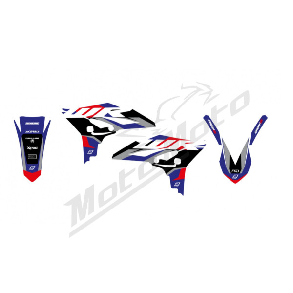 BLACKBIRD DREAM 5 STICKER SET Yamaha WR 450F 2012-2015 Blue