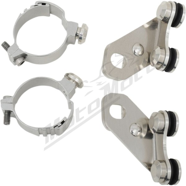 MEMPHIS SHADES HD Independent Lowers Windshield Hardware Kit Harley Davidson / Honda 1300-1800 02-24