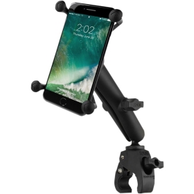 RAM MOUNTS Small Tough-Claw™ Base with Long Double-Socket Arm and Universal Ram® X-Grip® Cradle