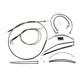 MAGNUM SHIELDING Black Pearl Handlebar Installation Kit 30.5/35.5cm Harley Davidson FXDB / FXDBA / FXDC / FXDBP 1584/1690 12-17