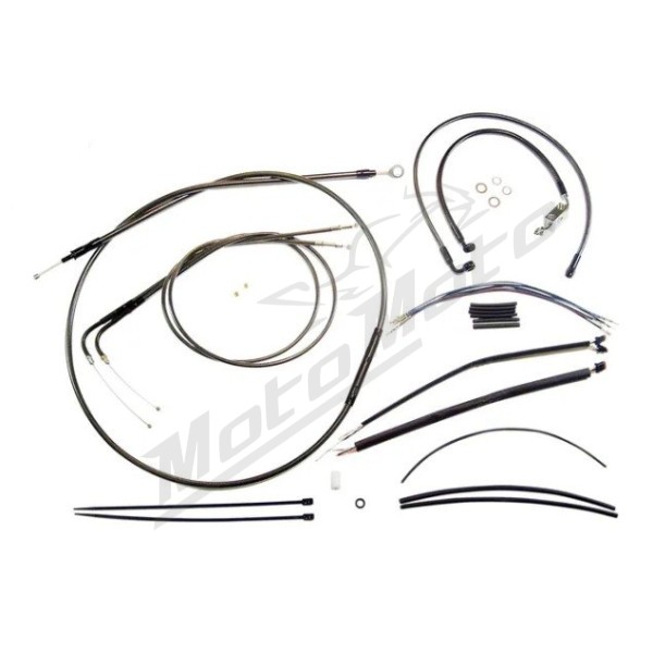 MAGNUM SHIELDING Black Pearl trosų / lynų / elektros laidų prailginimo kompl. 30.5/35.5cm Harley Davidson FXDB / FXDBA / FXDC / FXDBP 1584/1690 12-17