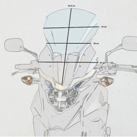 MOTOSHIELDS Stiklas HONDA HONDA CB 500 X 2016-2020