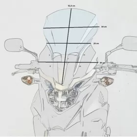 MOTOSHIELDS Windscreen HONDA HONDA CB 500 X 2016-2020