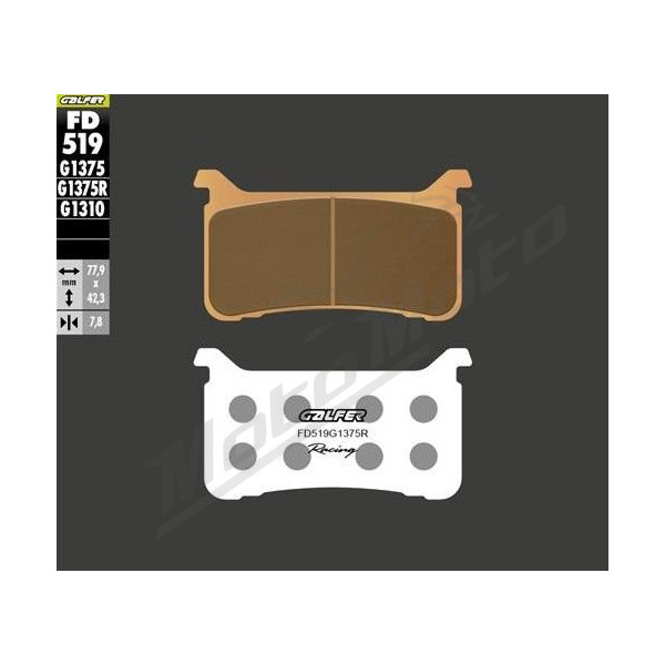GALFER Sport Racing front brake pads Honda CBR  CB / VFR / CMX 600-1100 17-25