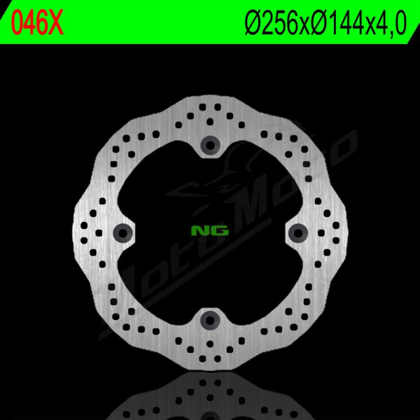 NG BRAKES Priekinis fiksuotas stabdžių diskas 255mm Honda CB / NX / XL / XR 450-650cc 86-21