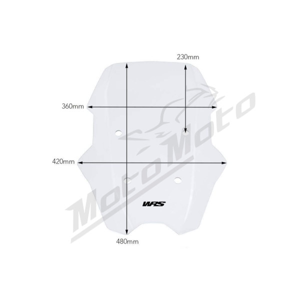 WRS Windscreen for Scooter Clear BMW C400X ABS 18-24
