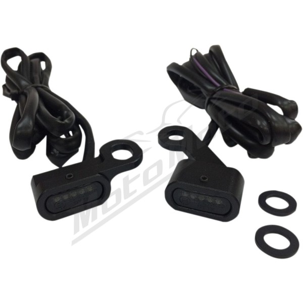 DRAG SPECIALTIES LED vairo gabaritiniai žibintai ​​​​​​​Harley Davidson XL 883-1200cc 14-22