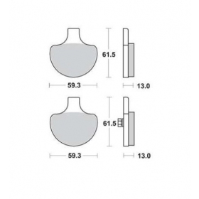 BRAKE PADS FERODO FDB352P / MCB548 STANDARD PLATINUM