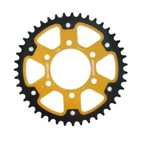 Supersprox Stealth Rear sprocket Gold 46T Kawasaki EN / ER-6F / ER-6N / EX / ZXR 600-750cc 90-20