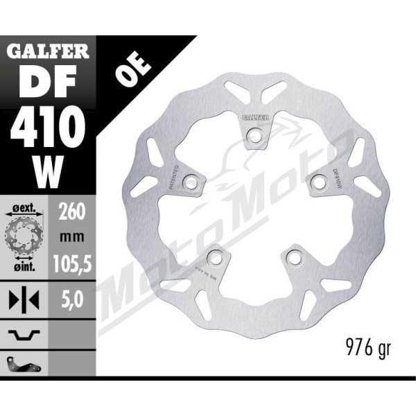 GALFER Wave® Front Brake Rotor Kymco Xciting 250-500cc 05-11