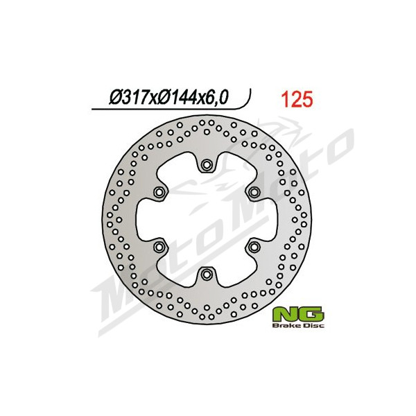 NG BRAKES Front Fixed Brake Disc 317mm Honda NTV / ST / VF / VT 650-1100cc 88-05