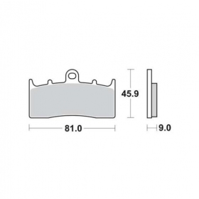 BRAKE PADS FERODO FDB2124P / MCB736 STANDARD PLATINUM