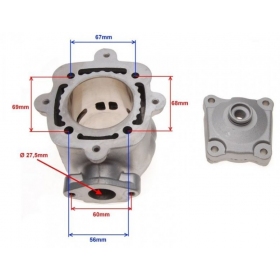 Cylinder kit MaxTuned PIAGGIO / GILERA LC 172cc / Ø65 / PIN Ø16 (without gaskets)