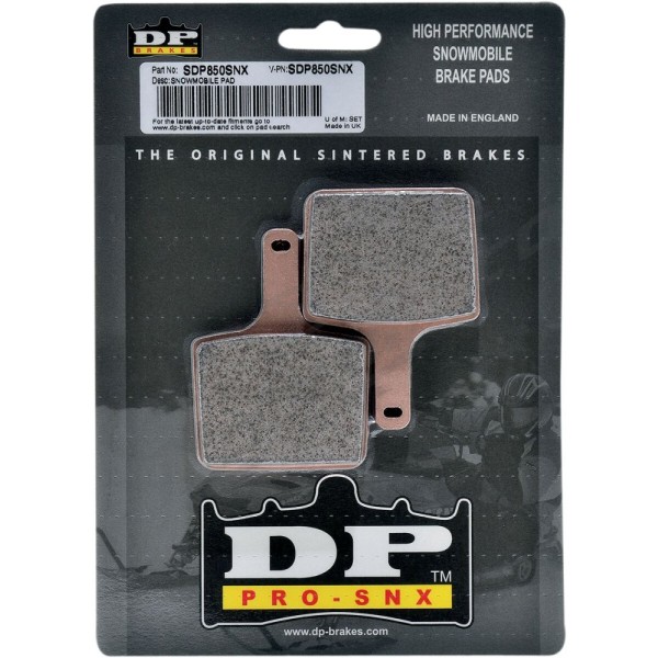 DP BRAKES SDP Pro-SNX HH+ Sintered Brake Pads Polaris Dragon / Edge / Frontier / Fusion / Indy / IQ / Pro X / RMK / Rush / Shift / SKS 340-850cc 00-22