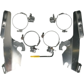 MEMPHIS SHADES METRIC Windshield Trigger-Lock Complete Mount Kit Honda VTX 1800 02-08