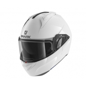Shark Evo-GT Blank White flip-up helmet