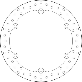BREMBO Serie Oro apvalus fiksuotas priekinis stabdžių diskas HONDA CB / CBR 500-650cc 13-23