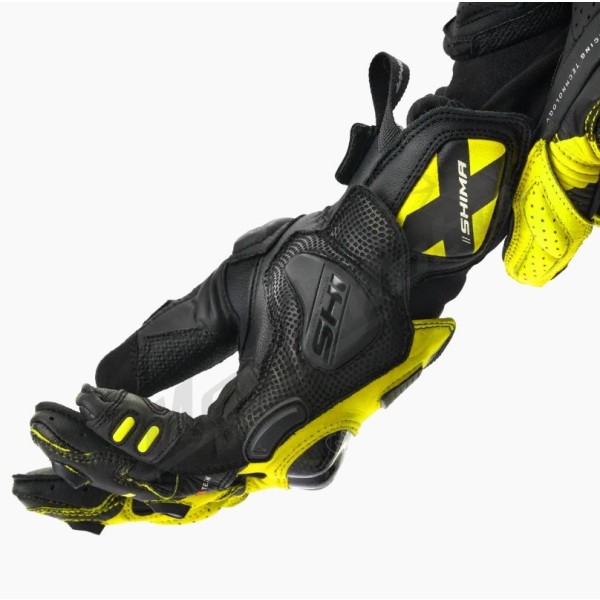 Shima XRS-3 Men Leather Gloves Black / Yellow