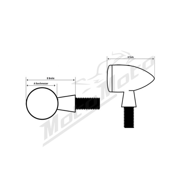 HIGHSIDER universal Bullet Light Indicator  (Pair)
