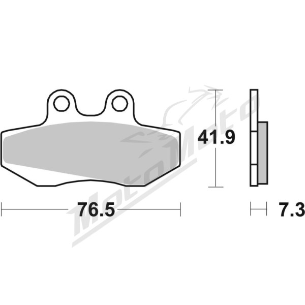 SBS 148CT Scooter Carbon Tech Organic Brake Pads Beta / GasGas / Gilera / MH / Rieju / Sherco 50-180cc 97-09