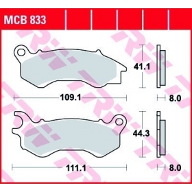 BRAKE PADS TRW MCB833 STANDARD