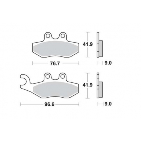 BRAKE PADS FERODO FDB2142AG / MCB744 ARGENTO