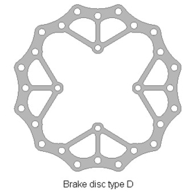 Delta braking front disc (270x109,5x4mm) Kawasaki KX 250-450 15-21