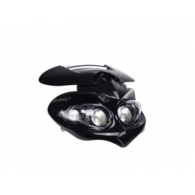 Universal black headlight 255MM