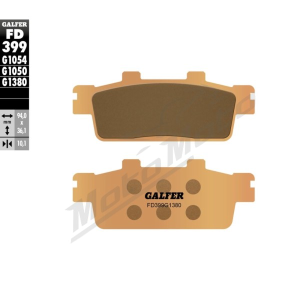 GALFER HH Sintered Brake Pads Daelim / Kymco / Peugeot / SYM 125-300cc 06-24