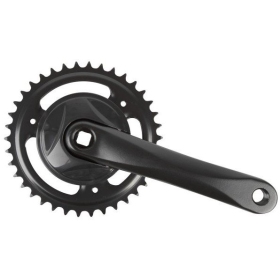 FRONT SPROCKET WITH CRANKS BLACK MAXTUNED 38T SQUARE 170mm