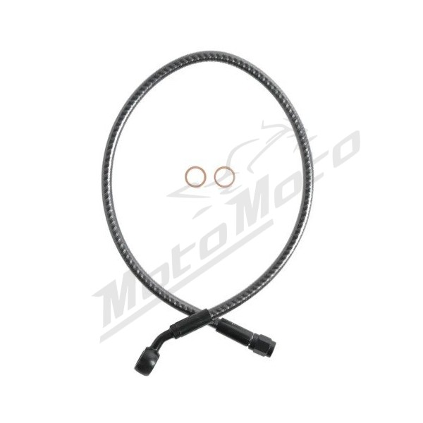 MAGNUM SHIELDING Karbon Fiber Upper Brake Line Harley Davidson FLRT / FLTRX / FXDL / FXDLI / XL 1200/1750 96-19 53.5cm