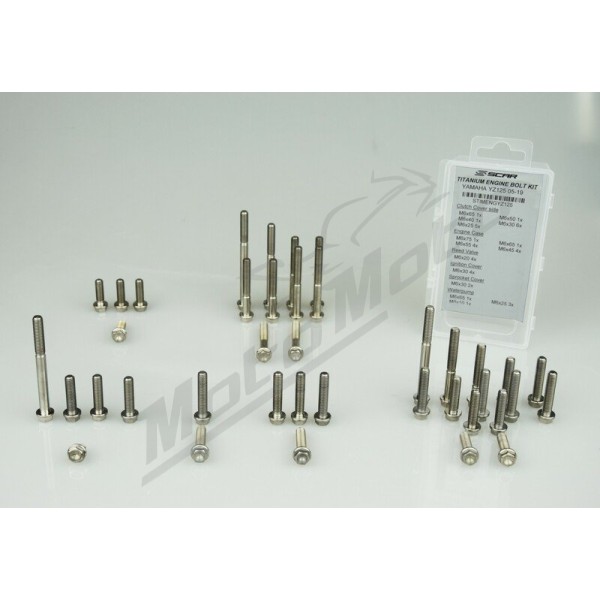 SCAR titaninių variklio varžtų rinkinys 34vnt. GasGas/Husqvarna/KTM 65 13-25