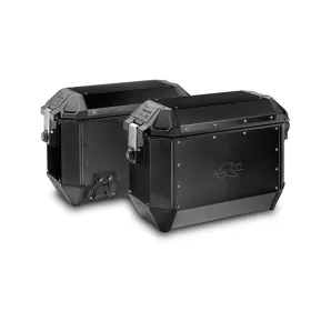 KAPPA Monokey aluminum black storage boxes 35L