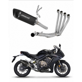 Honda CBR 650 R 2019-2023 Full Exhaust System HP6 BLACK + dB killer