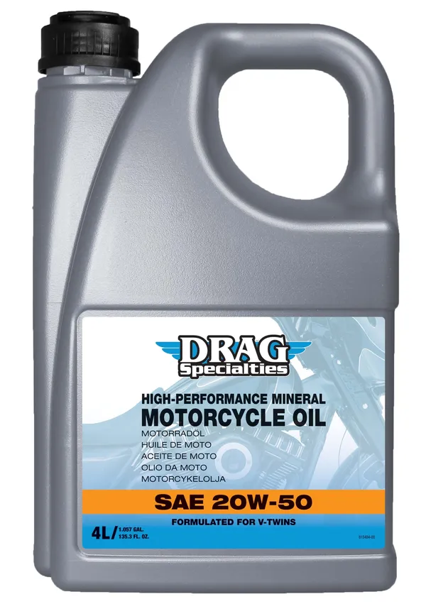 DRAG SPECIALTIES OIL Mineral Engine Oil 20W50 4T-4L