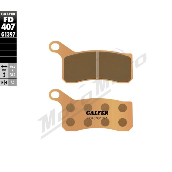 GALFER HH Sintered Brake Pads KTM SX / XC 450-525cc 08-13