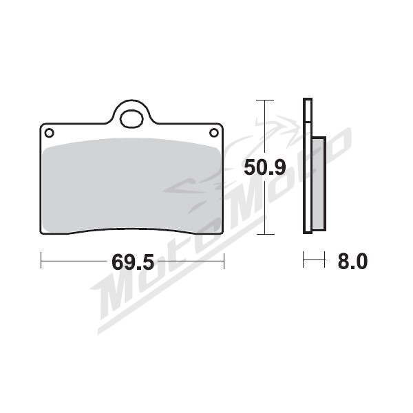MOTO-MASTER Ceramic Front Brake Pads Aprilia / Beta / Bimota / Cagiva / Ducati / Indian / MZ / Voxan 125-1100 89-24