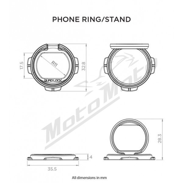 Quad Lock Phone Ring / Stand - MotoMoto