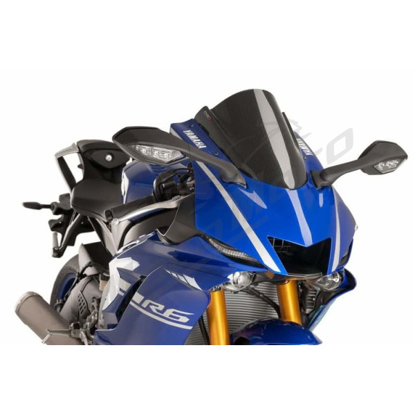 Puig Racing Priekinis Stiklas Yamaha YZF-R6 / YZF-R7 600-700cc 17-23 Carbon