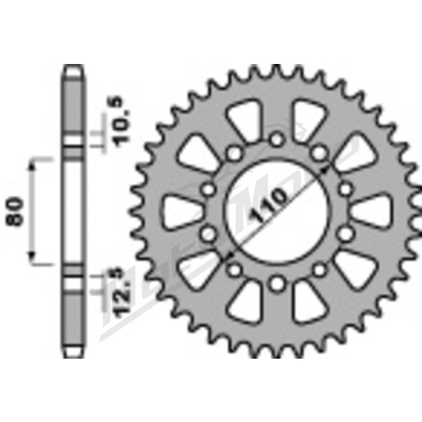 JT/PBR Chain kit reinforced 530Z3 17/43 Triumph Thunderbird 900 95-04